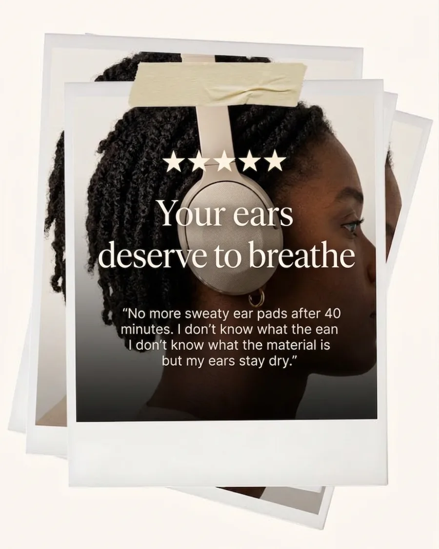 Polaroid stack ad, breathable comfort